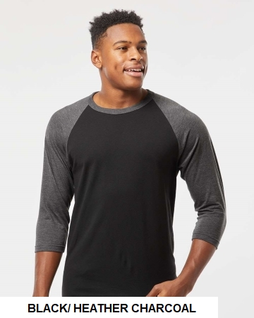 Tultex Unisex Fine Jersey Raglan T-Shirt.  TULTEX  245