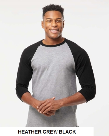 Tultex Unisex Fine Jersey Raglan T-Shirt.  TULTEX  245