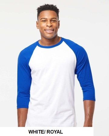 Tultex Unisex Fine Jersey Raglan T-Shirt.  TULTEX  245