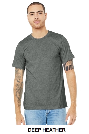 BELLA+CANVAS Unisex Heather CVC Short Sleeve Tee.  BELLA  3001CVC