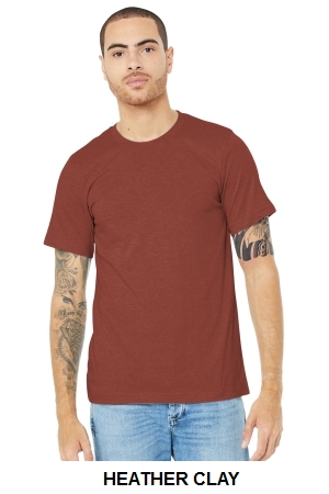 BELLA+CANVAS Unisex Heather CVC Short Sleeve Tee.  BELLA  3001CVC