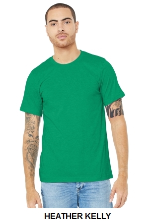 BELLA+CANVAS Unisex Heather CVC Short Sleeve Tee.  BELLA  3001CVC