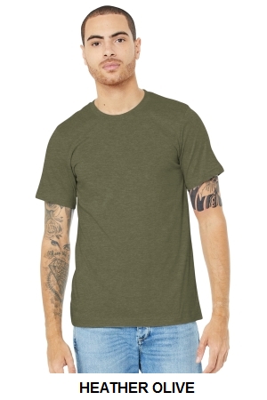 BELLA+CANVAS Unisex Heather CVC Short Sleeve Tee.  BELLA  3001CVC