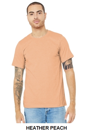 BELLA+CANVAS Unisex Heather CVC Short Sleeve Tee.  BELLA  3001CVC