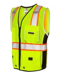 ML Kishigo - Black Series Heavy Duty Vest (LIME) - 1513