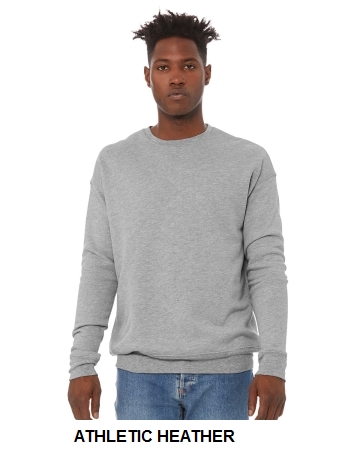Bella + Canvas Unisex Sponge Fleece Drop Shoulder Sweatshirt.  BELLA  3945