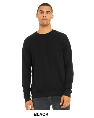 Bella + Canvas Unisex Sponge Fleece Drop Shoulder Sweatshirt.  BELLA  3945