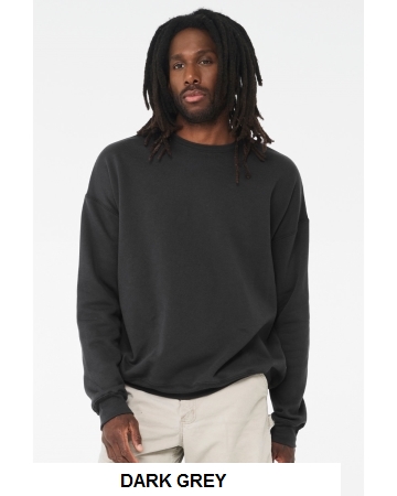 Bella + Canvas Unisex Sponge Fleece Drop Shoulder Sweatshirt.  BELLA  3945