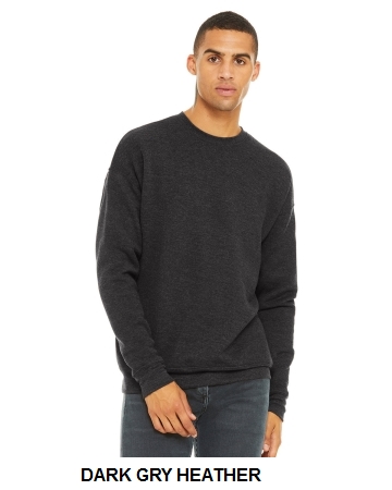 Bella + Canvas Unisex Sponge Fleece Drop Shoulder Sweatshirt.  BELLA  3945