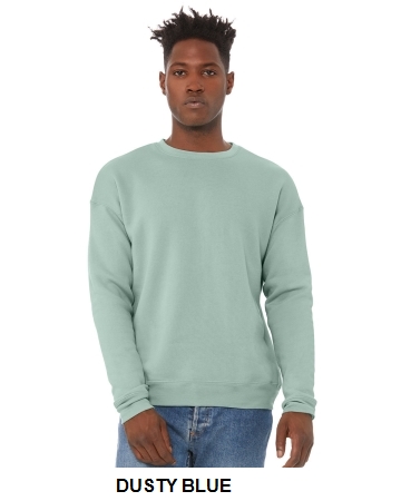 Bella + Canvas Unisex Sponge Fleece Drop Shoulder Sweatshirt.  BELLA  3945