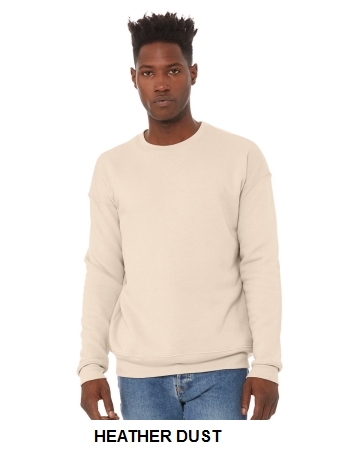 Bella + Canvas Unisex Sponge Fleece Drop Shoulder Sweatshirt.  BELLA  3945