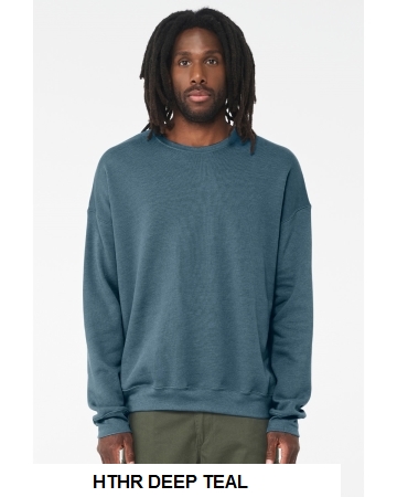 Bella + Canvas Unisex Sponge Fleece Drop Shoulder Sweatshirt.  BELLA  3945
