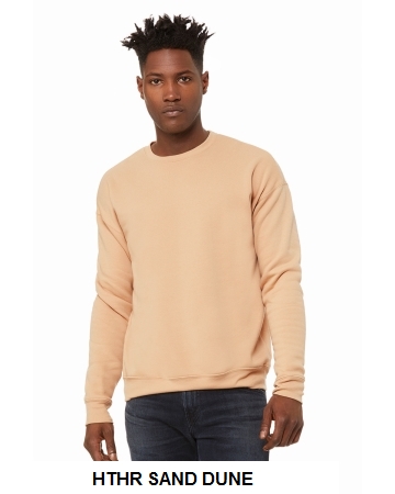 Bella + Canvas Unisex Sponge Fleece Drop Shoulder Sweatshirt.  BELLA  3945