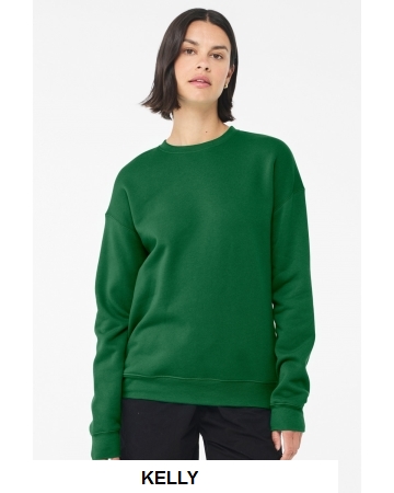 Bella + Canvas Unisex Sponge Fleece Drop Shoulder Sweatshirt.  BELLA  3945
