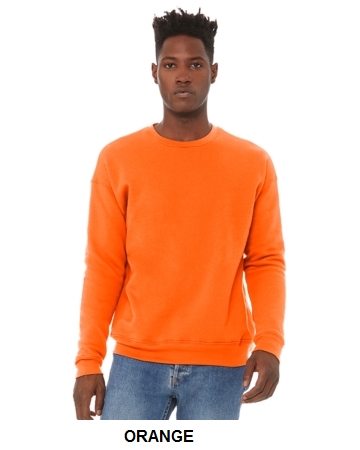 Bella + Canvas Unisex Sponge Fleece Drop Shoulder Sweatshirt.  BELLA  3945