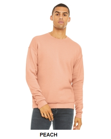 Bella + Canvas Unisex Sponge Fleece Drop Shoulder Sweatshirt.  BELLA  3945