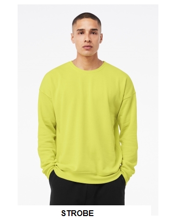 Bella + Canvas Unisex Sponge Fleece Drop Shoulder Sweatshirt.  BELLA  3945