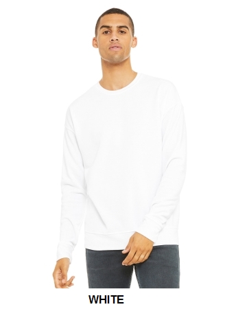 Bella + Canvas Unisex Sponge Fleece Drop Shoulder Sweatshirt.  BELLA  3945