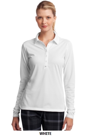 Nike Golf Ladies Long Sleeve Dri-FIT Stretch Tech Polo. 545322.