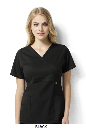 WONDER WINK  WW6219 Elizabeth - Women?s Mock Wrap Top