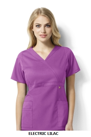 WONDER WINK  WW6219 Elizabeth - Women?s Mock Wrap Top