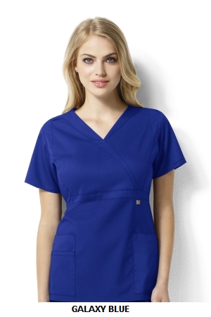 WONDER WINK  WW6219 Elizabeth - Women?s Mock Wrap Top