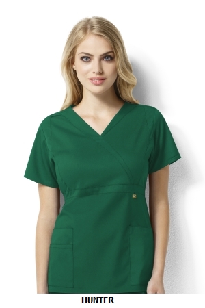 WONDER WINK  WW6219 Elizabeth - Women?s Mock Wrap Top