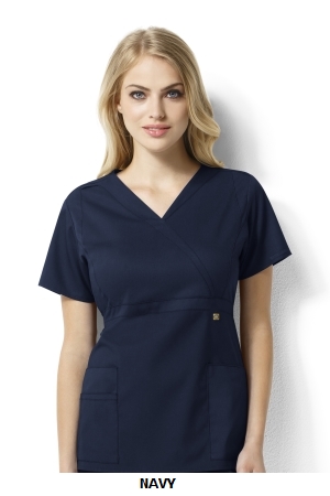 WONDER WINK  WW6219 Elizabeth - Women?s Mock Wrap Top