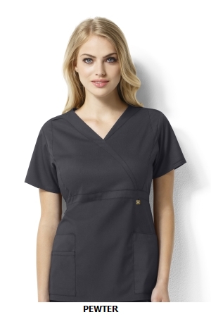 WONDER WINK  WW6219 Elizabeth - Women?s Mock Wrap Top