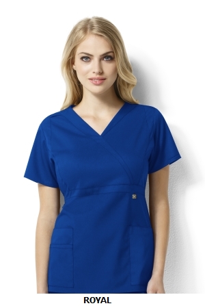 WONDER WINK  WW6219 Elizabeth - Women?s Mock Wrap Top