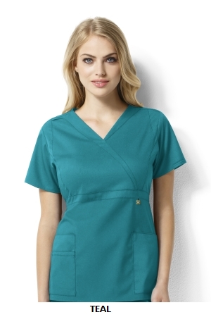 WONDER WINK  WW6219 Elizabeth - Women?s Mock Wrap Top