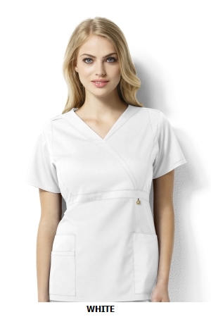 WONDER WINK  WW6219 Elizabeth - Women?s Mock Wrap Top