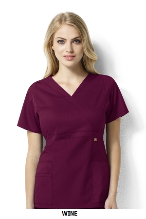 WONDER WINK  WW6219 Elizabeth - Women?s Mock Wrap Top