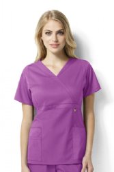 WONDER WINK  WW6219 Elizabeth - Women?s Mock Wrap Top