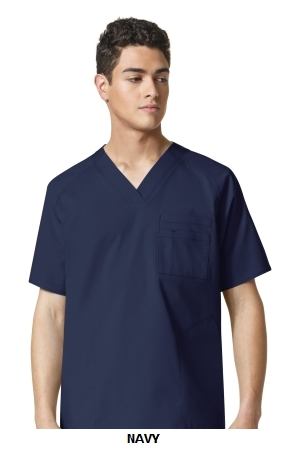 WONDER WINK  WW6718 Men?s Pocket V-Neck Top
