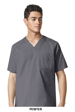 WONDER WINK  WW6718 Men?s Pocket V-Neck Top