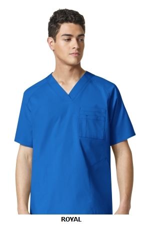 WONDER WINK  WW6718 Men?s Pocket V-Neck Top