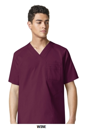 WONDER WINK  WW6718 Men?s Pocket V-Neck Top