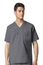 WONDER WINK  WW6718 Men?s Pocket V-Neck Top