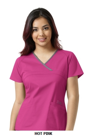 WONDER WINK  WW6808 Ladies Charlize - Y-Neck Top