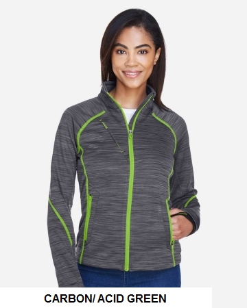 North End Women's Flux Mélange Bonded Fleece Jacket.  N. END  78697