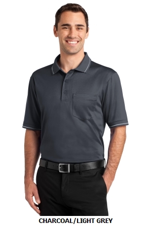 CornerStone Select Snag-Proof Tipped Pocket Polo. CS415.