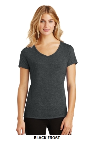 District Made™ Ladies Perfect Tri™ V-Neck Tee. DM1350L.