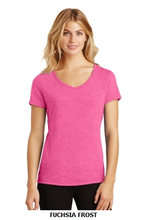 District Made™ Ladies Perfect Tri™ V-Neck Tee. DM1350L.