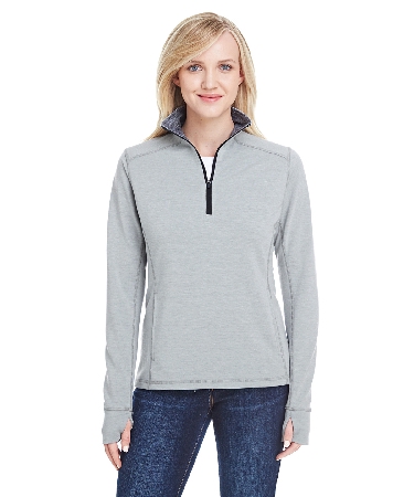 J America Ladies Omega Stretch Quarter-Zip (JA8433)