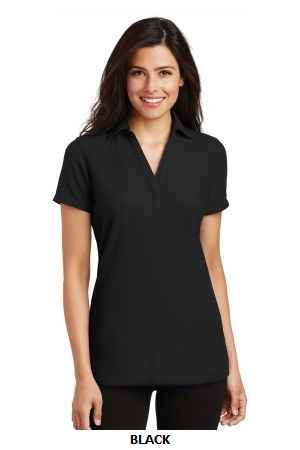 Port Authority Ladies Silk Touch Y-Neck Polo. L5001.