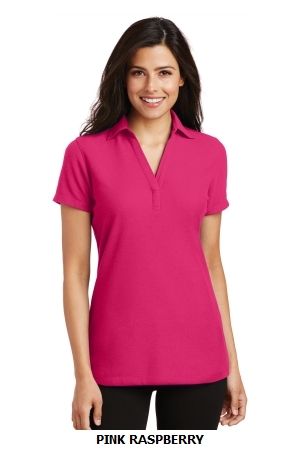 Port Authority Ladies Silk Touch Y-Neck Polo. L5001.