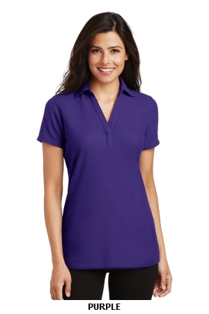 Port Authority Ladies Silk Touch Y-Neck Polo. L5001.