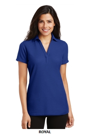 Port Authority Ladies Silk Touch Y-Neck Polo. L5001.