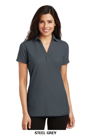 Port Authority Ladies Silk Touch Y-Neck Polo. L5001.